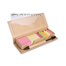 Notizzettelhalter STIBOX, beige - Werbeartikel
