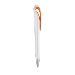 Kugelschreiber WHITESWAN, orange - Werbeartikel