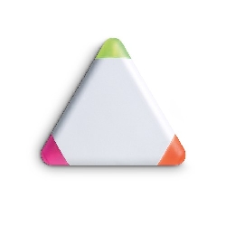 Textmarker TRIANGULO, wei� - Werbeartikel