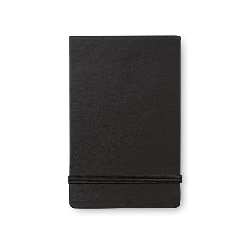 Notizbuch STENO, schwarz - Werbeartikel