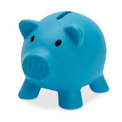 Sparschwein SOFTCO, t�rkis - Werbeartikel