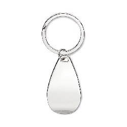 Schl�sselring mit Kapselheber HANDY, silber gl�nzend - Werbeartikel