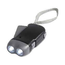 LED-Taschenlampe ROBIN, schwarz - Werbeartikel