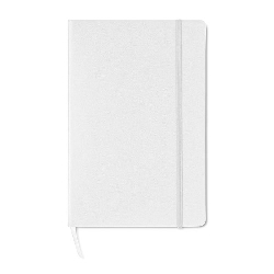 A5 Notizbuch SQUARED, wei� - Werbeartikel
