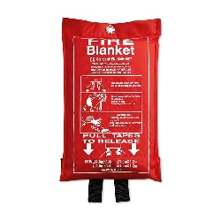 Feuer-L�schdecke BLAKE, rot - Werbeartikel