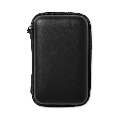 Powerbank Reise Set SUPERPOUCH, schwarz - Werbeartikel