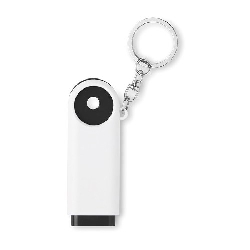 Schl�sselring mit Chip/LED COMPRAS, schwarz - Werbeartikel