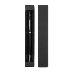 Drehkugelschreiber mit Stylus EDUAR, schwarz - Werbeartikel
