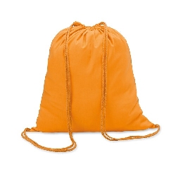 Beutel mit Tunnelzug COLORED, orange - Werbeartikel