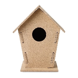 Vogelh�uschen WOOHOUSE, holzfarben - Werbeartikel
