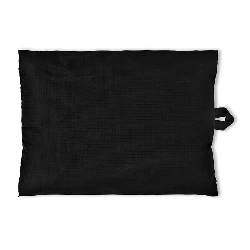Aufblasbares Nackenkissen COUSSIN, schwarz - Werbeartikel