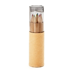 Buntstifte-Set PETIT LAMBUT, transparent grau - Werbeartikel