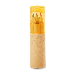 Buntstifte-Set PETIT LAMBUT, transparent orange - Werbeartikel