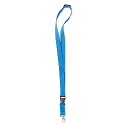 Lanyard mit Metalkarabiner LANY, t�rkis - Werbeartikel