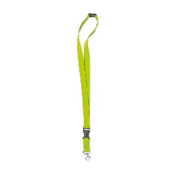 Lanyard mit Metalkarabiner LANY, limettengr�n - Werbeartikel