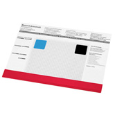 Schreibtischunterlage, wei� - Werbeartikel