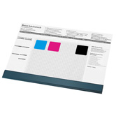 Schreibtischunterlage, wei� - Werbeartikel