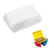 Fr�hst�cks- oder Butterdose, wei� - Werbeartikel
