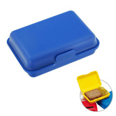 Fr�hst�cks- oder Butterdose, blau - Werbeartikel
