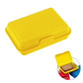 Fr�hst�cks- oder Butterdose, gelb - Werbeartikel