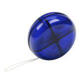 Jo-Jo, blau-transparent - Werbeartikel