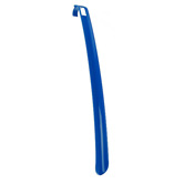 Schuhl�ffel lang, blau - Werbeartikel