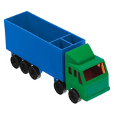 Zettelspeicher in LKW-Form, gr�n - Werbeartikel