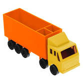 Zettelspeicher in LKW-Form, gelb - Werbeartikel