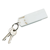 Schl�sselanh�nger Safebox, wei� - Werbeartikel