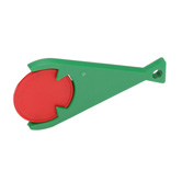 Designer-Chiphalter PIRANHA mit Chip, rot - Werbeartikel