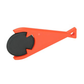 Designer-Chiphalter PIRANHA mit Chip, schwarz - Werbeartikel