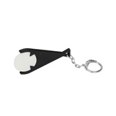 Designer-Chiphalter PIRANHA mit Chip, wei� - Werbeartikel