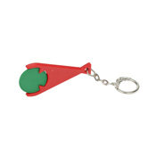 Designer-Chiphalter PIRANHA mit Chip, gr�n - Werbeartikel