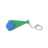 Designer-Chiphalter PIRANHA mit Chip, blau - Werbeartikel