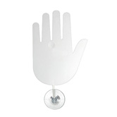 Winkehand, wei� - Werbeartikel