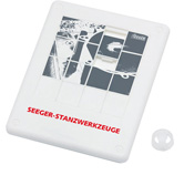 Schiebepuzzle, wei� - Werbeartikel