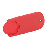 Chiphalter mit Chip, rot - Werbeartikel
