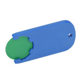 Chiphalter mit Chip, gr�n - Werbeartikel
