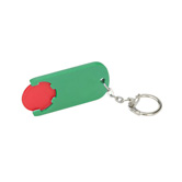 Chiphalter mit Chip, rot - Werbeartikel