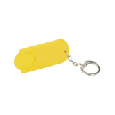 Chiphalter mit Chip, gelb - Werbeartikel