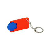 Chiphalter mit Chip, blau - Werbeartikel