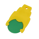 Designer-Chiphalter mit Chip, gr�n - Werbeartikel