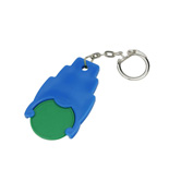 Designer-Chiphalter mit Chip, gr�n - Werbeartikel