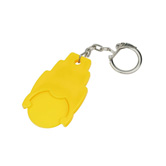 Designer-Chiphalter mit Chip, gelb - Werbeartikel