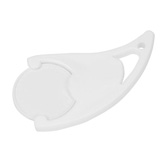 Designer-Chiphalter mit Chip, wei� - Werbeartikel