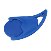 Designer-Chiphalter mit Chip, blau - Werbeartikel