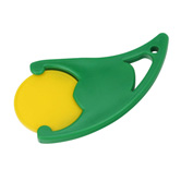 Designer-Chiphalter mit Chip, gelb - Werbeartikel