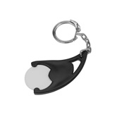 Designer-Chiphalter mit Chip, wei� - Werbeartikel