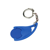 Designer-Chiphalter mit Chip, blau - Werbeartikel