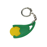 Designer-Chiphalter mit Chip, gelb - Werbeartikel